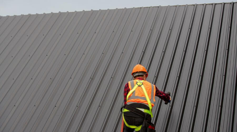 Professional metal roof installation services in Bremen, IN